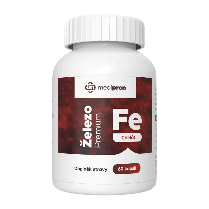 medipron Železo Premium chelát 60 kapslí